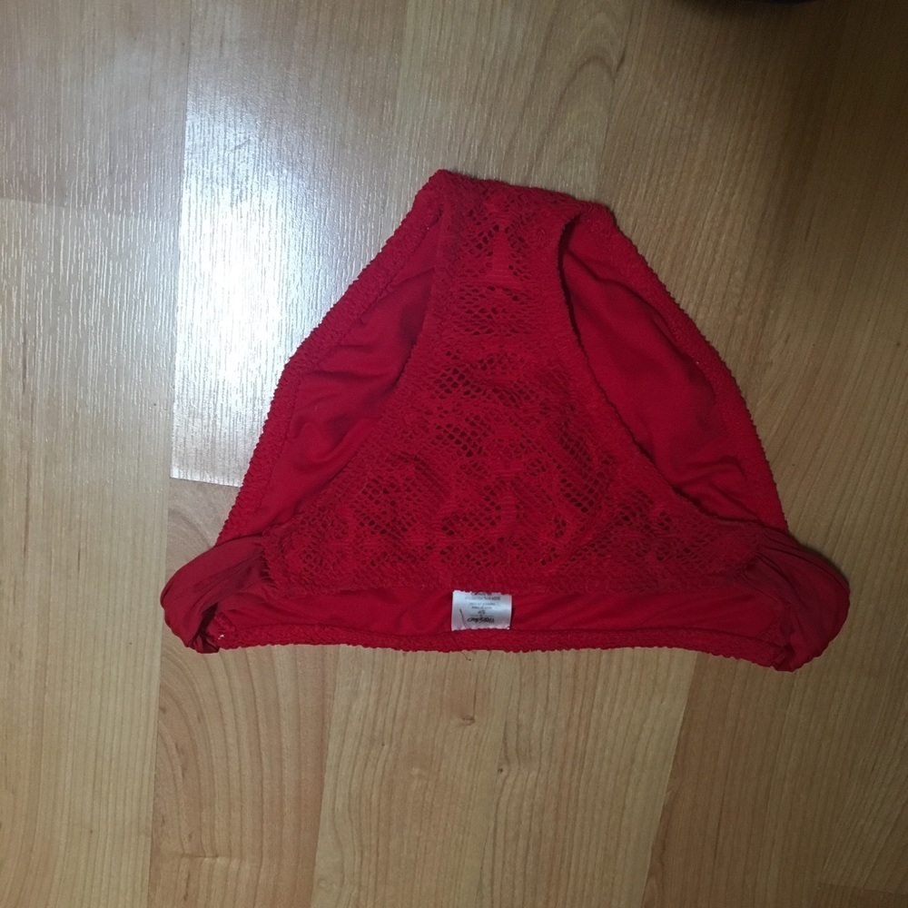Red bikini bottoms