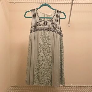 Pale/Olive Green and Navy Dress Size Large