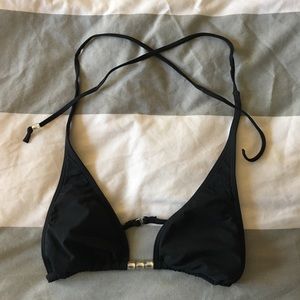 [Michael Kors] Black Halter Bikini Top