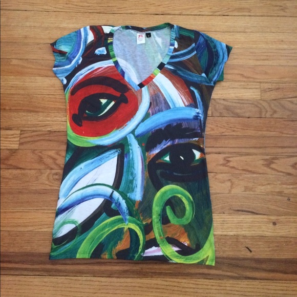Tops - Painting V-Neck