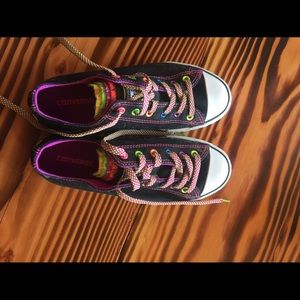 Converse multi tongue shoes