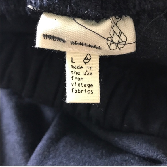 UO || Urban Renewal Recycled Tie Front Culotte Pan - Picture 4 of 4