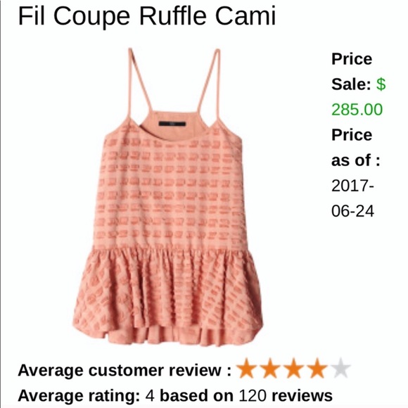 Tibi Tops - 💗 Gorgeous Tibi ruffle cami flare top 💗