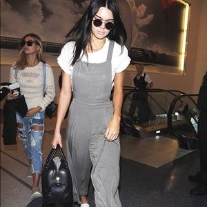 Forever 21 Pleated Wide-Leg Overalls