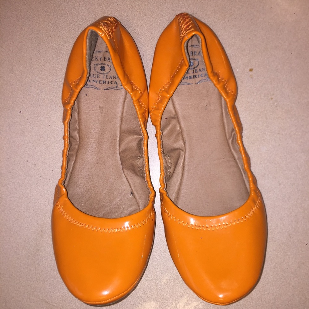 Lucky Brand Orange Flats