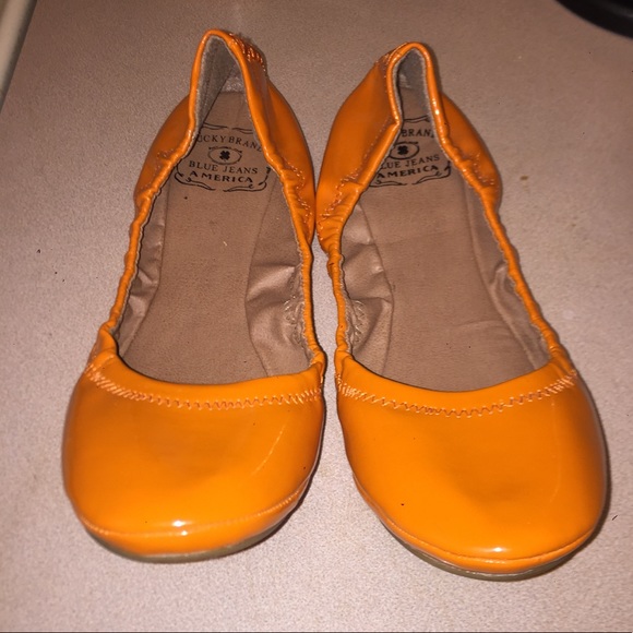 Lucky Brand Orange Flats - Picture 2 of 4