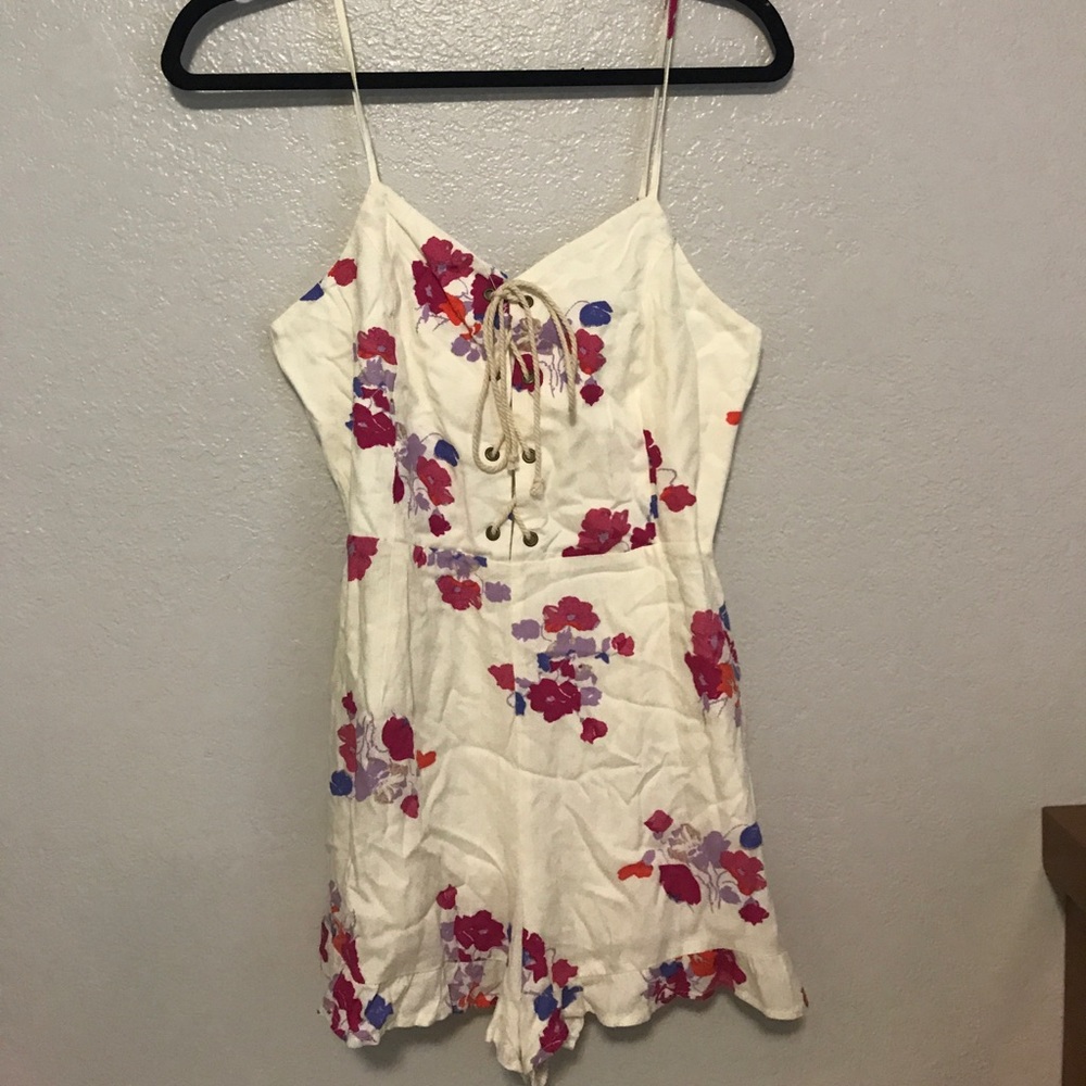 Minkpink lace up romper