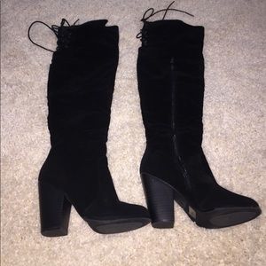 Black OTK Boots