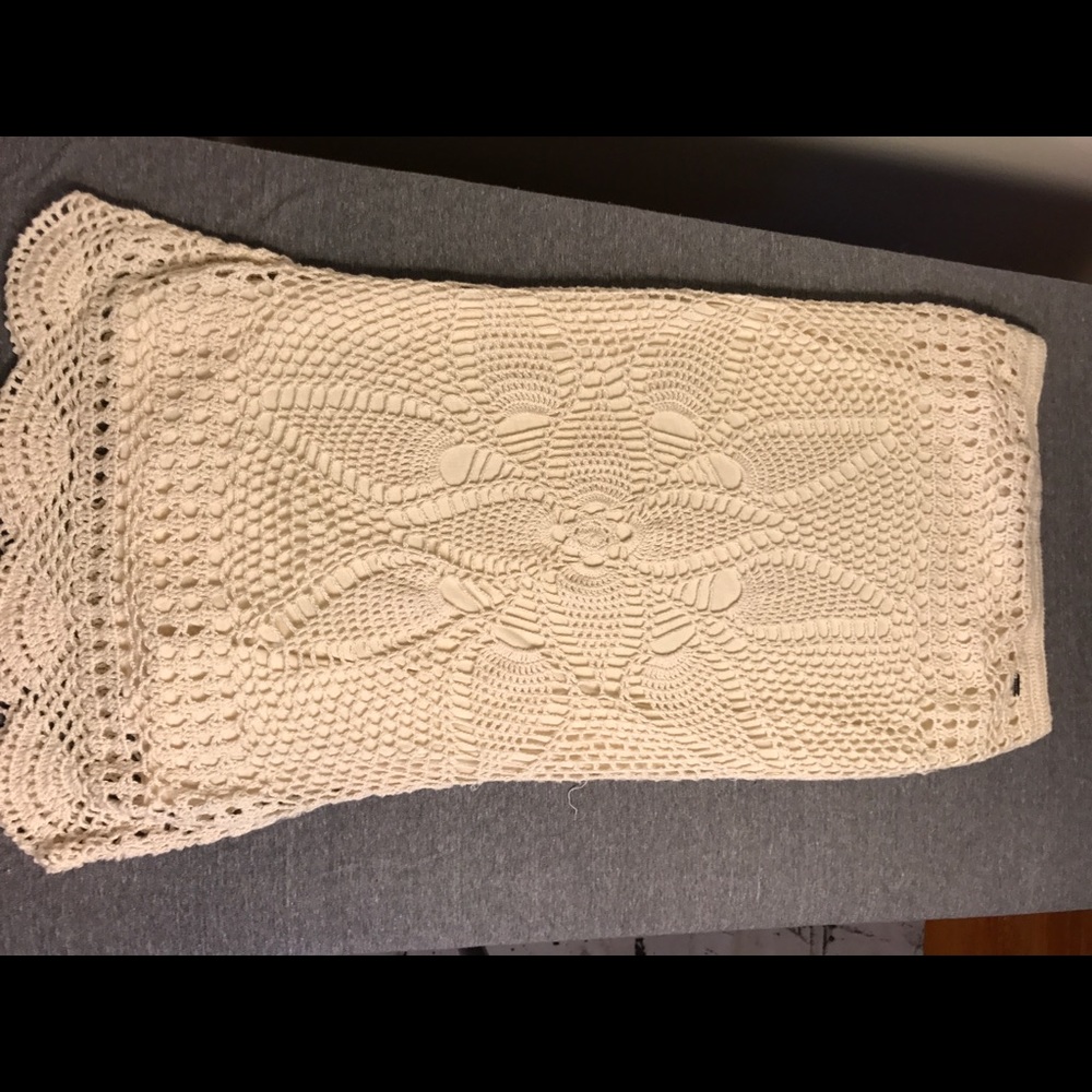 Crocheted volcom beach skirt