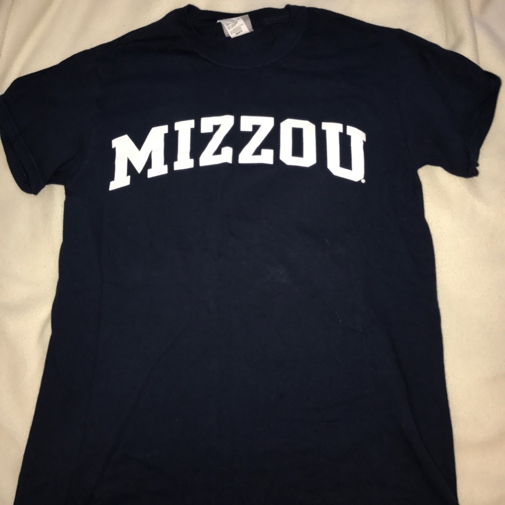 navy mizzou t shirt