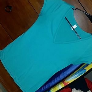 Blue V-Neck Tee