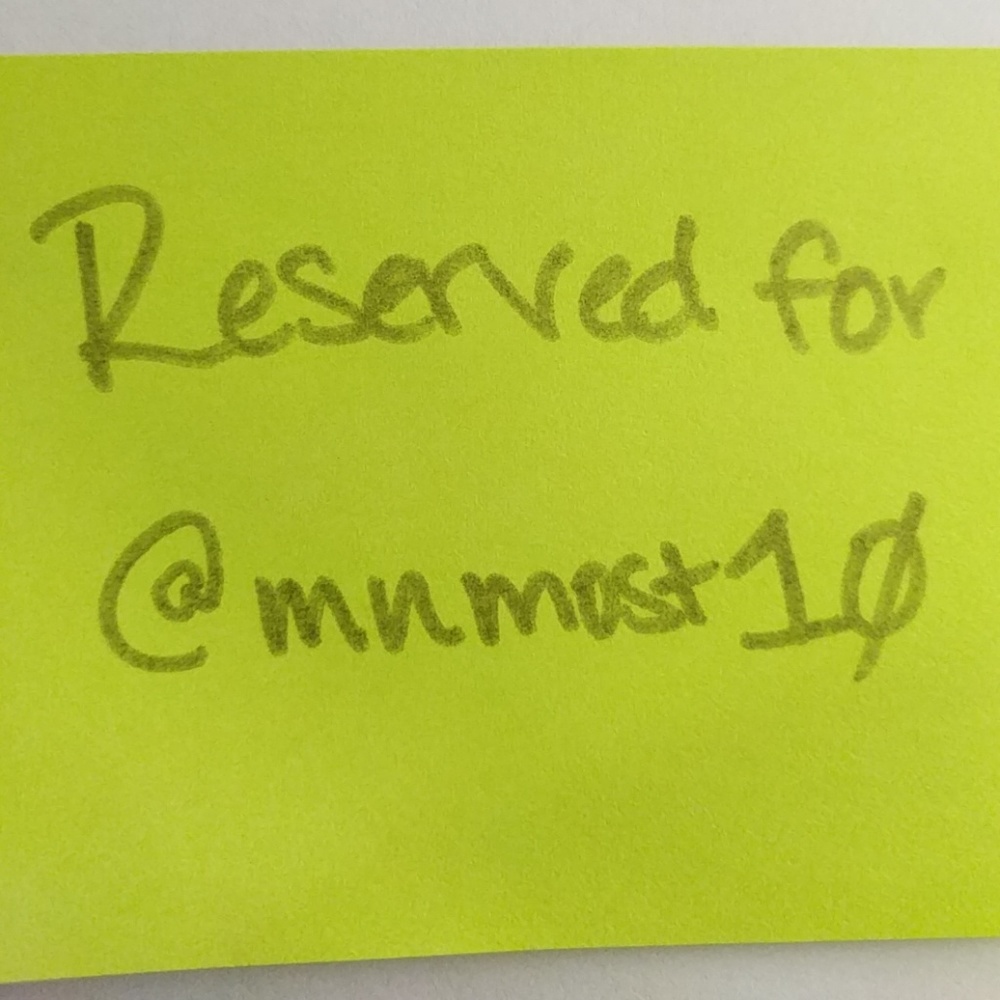 Reserved for @mnmost10!