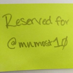 Reserved for @mnmost10!