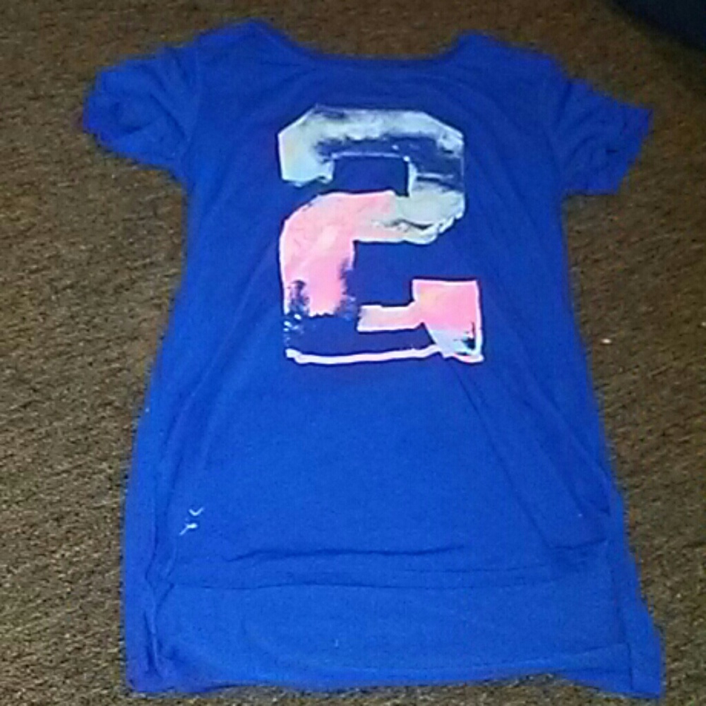 Blue tee
