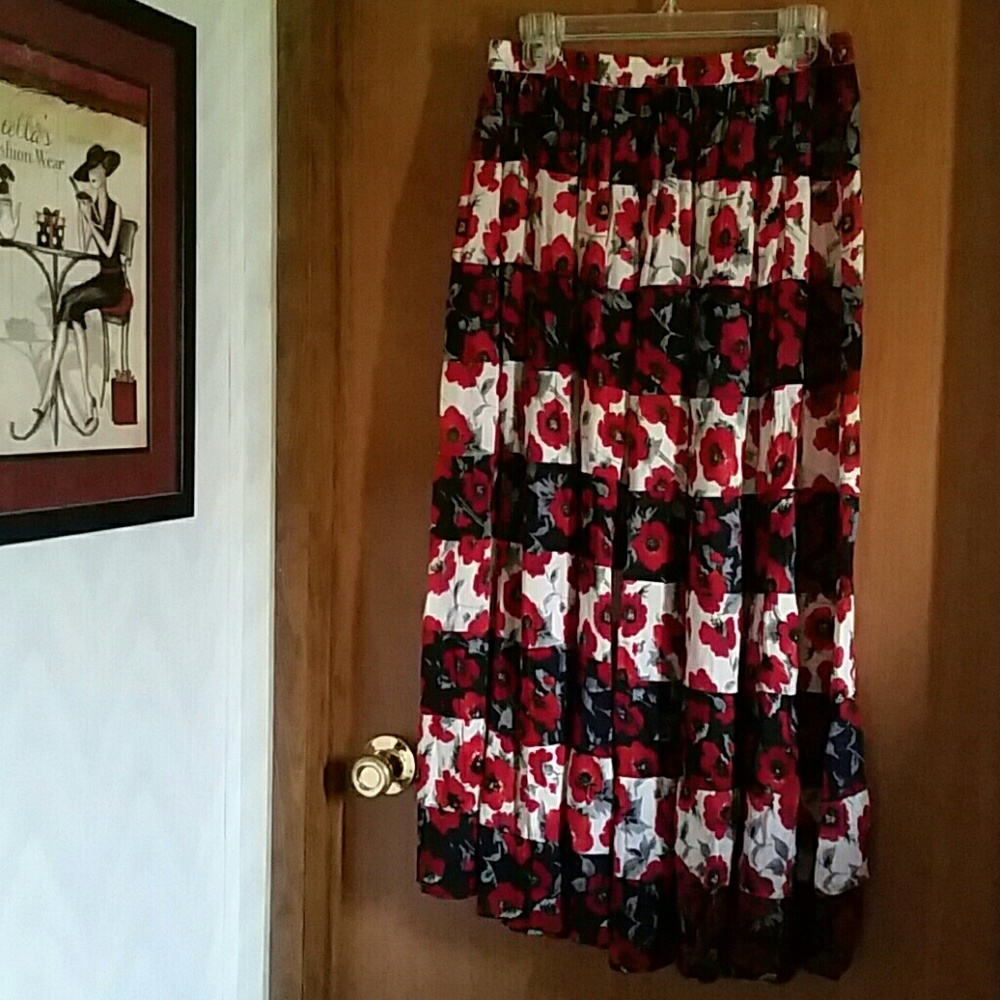 Poppy Boho Maxi Skirt