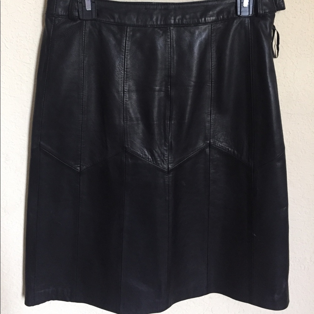 ISSAC MIZRAHI FOR TARGET LEATHER SKIRT