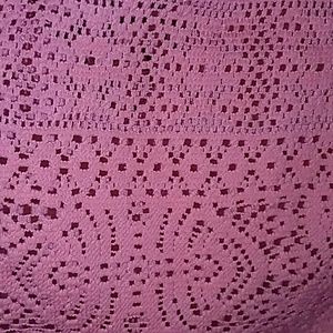 Coral 1/2 sleeve Tee. LACE BACK