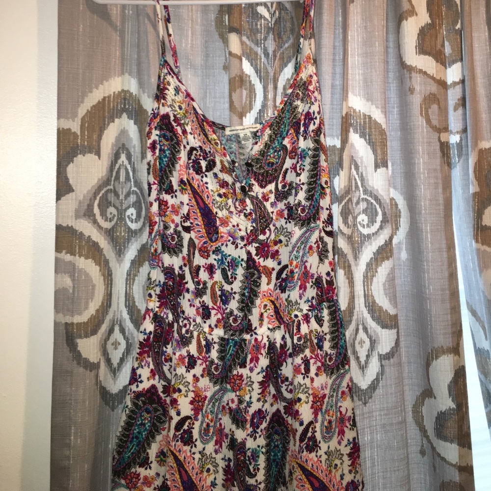 AE Outfitters Paisley Bright Multi-Color Romper