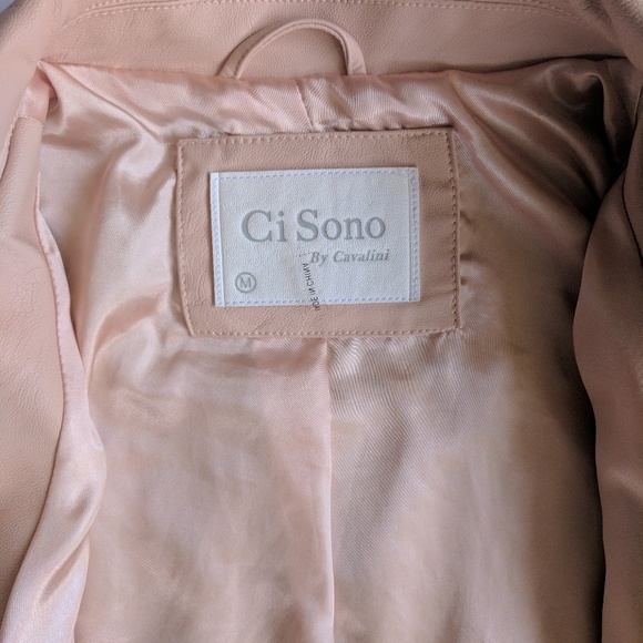 *SOLD ♏ercari Moto Jacket Faux Leather - Picture 4 of 8