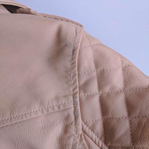 *SOLD ♏ercari Moto Jacket Faux Leather - Picture 7 of 8