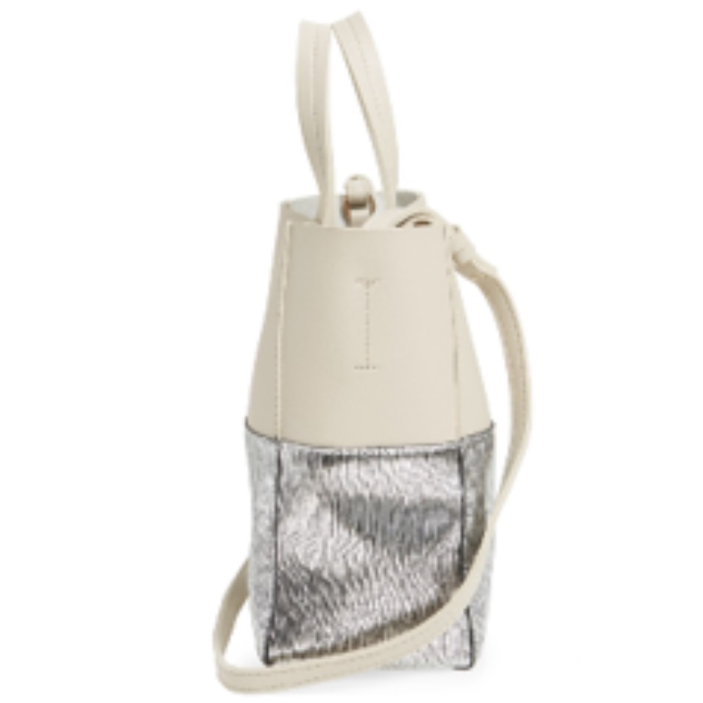 Street Level Colorblock Faux Leather Tote - Picture 5 of 7