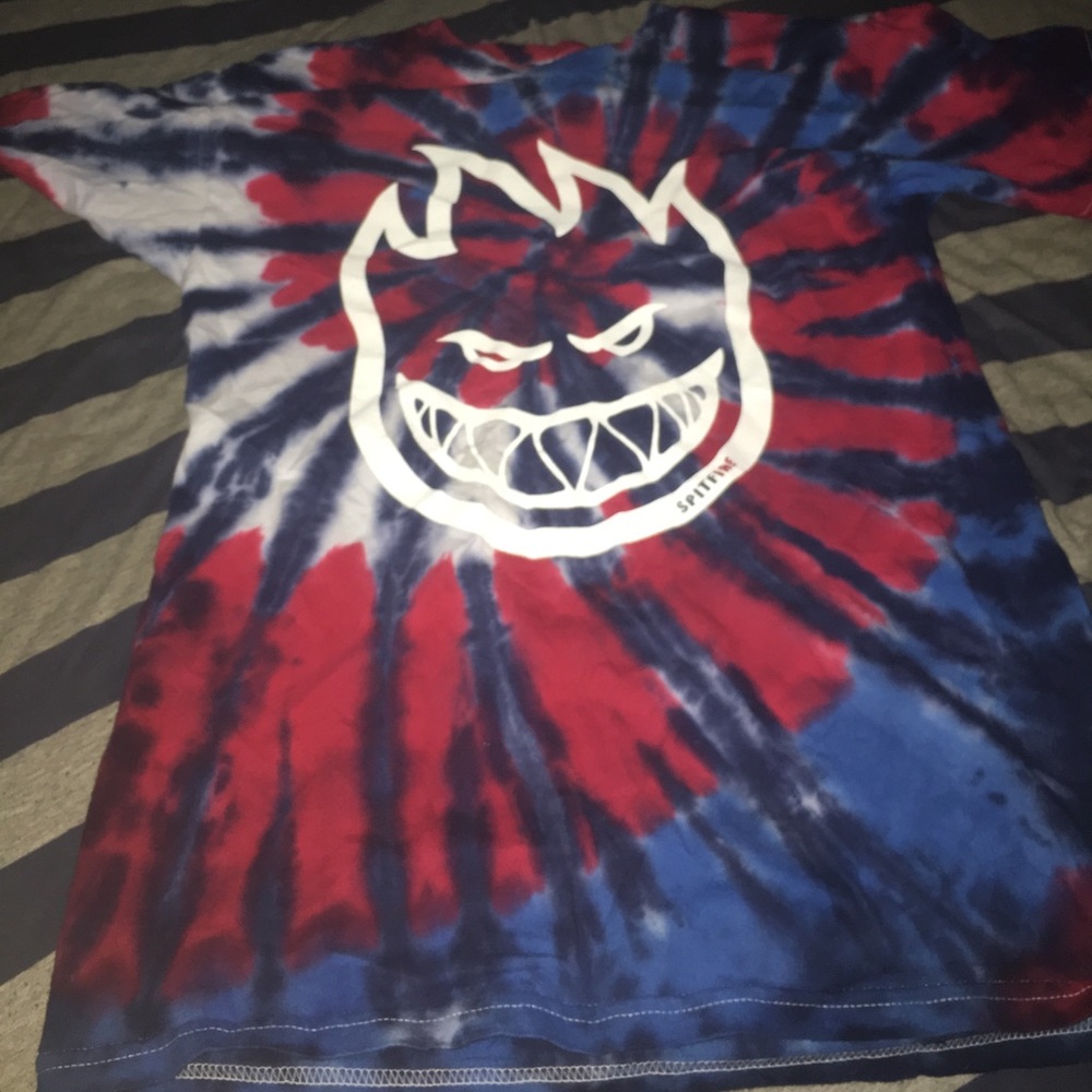 Spitfire skateboarding tie dye t shirt
