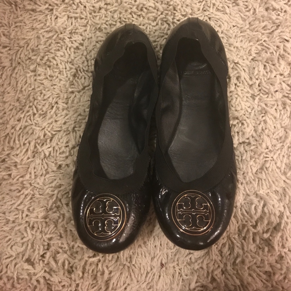 Tory Burch Black Ballet Flats
