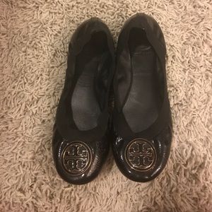 Tory Burch Black Ballet Flats