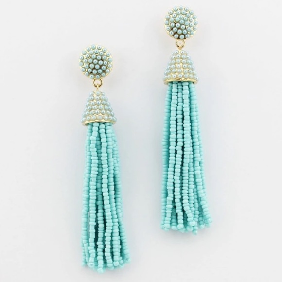 Jewelry - ⭐️2/$30⭐️ Pinata Beaded Tassel Earrings MINT