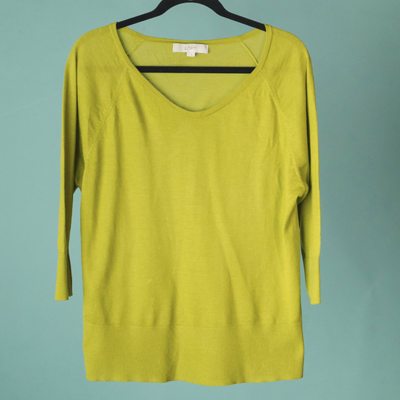 LOFT Sweaters - Loft Dolman 3/4 sleeve Light Sweater
