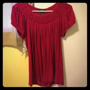 Petite short sleeved tunic