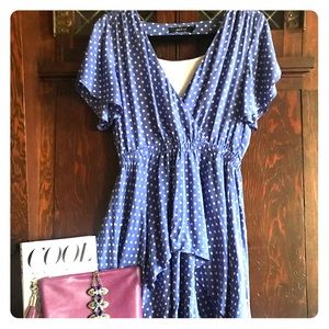 Blue Polka Dot Dress