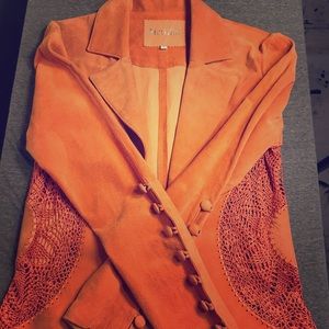100% suede vintage blazer