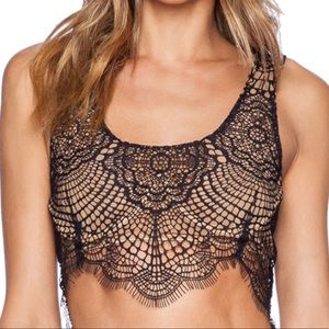 For Love & Lemons Underwire Crop Top size Small