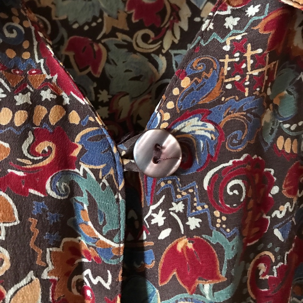 Quo-Silk, beautiful patterned silk blouse szS