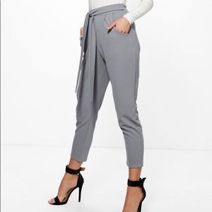 Tie high waisted pants