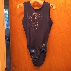 regional blue gymnastics leotard