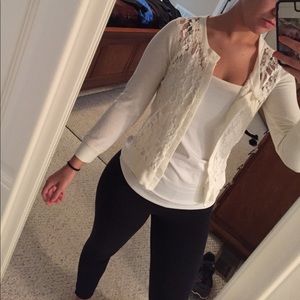 Cream cardigan