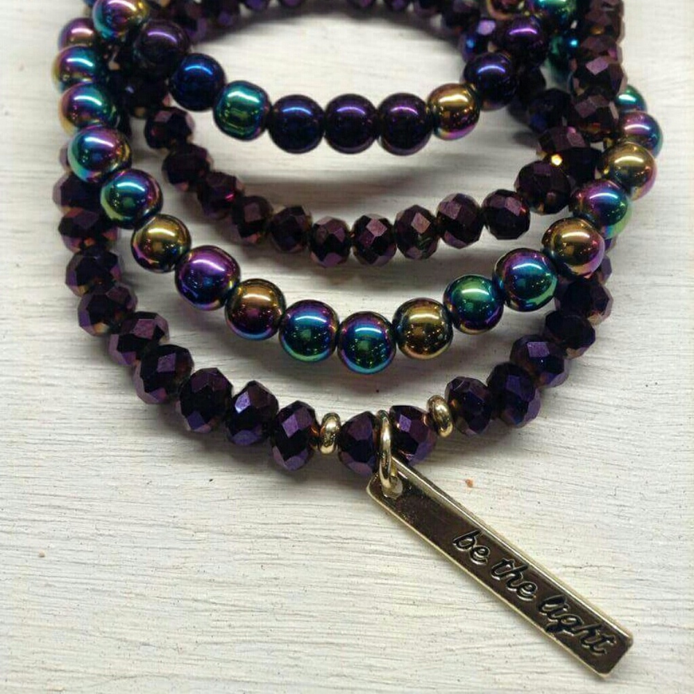 HANDMADE| "Be The Light" Bracelet Set (Galaxy Ed.)