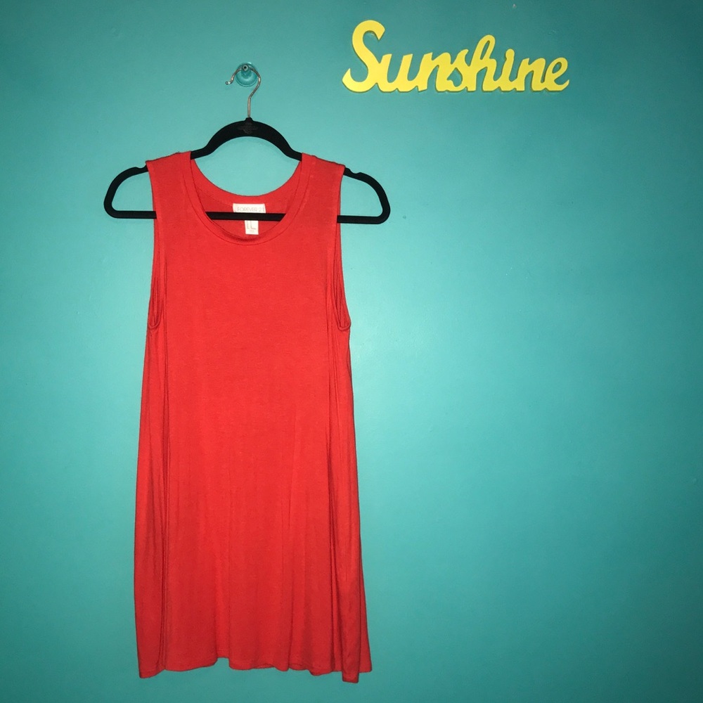Tropical Red Dress ❤️ 🌴