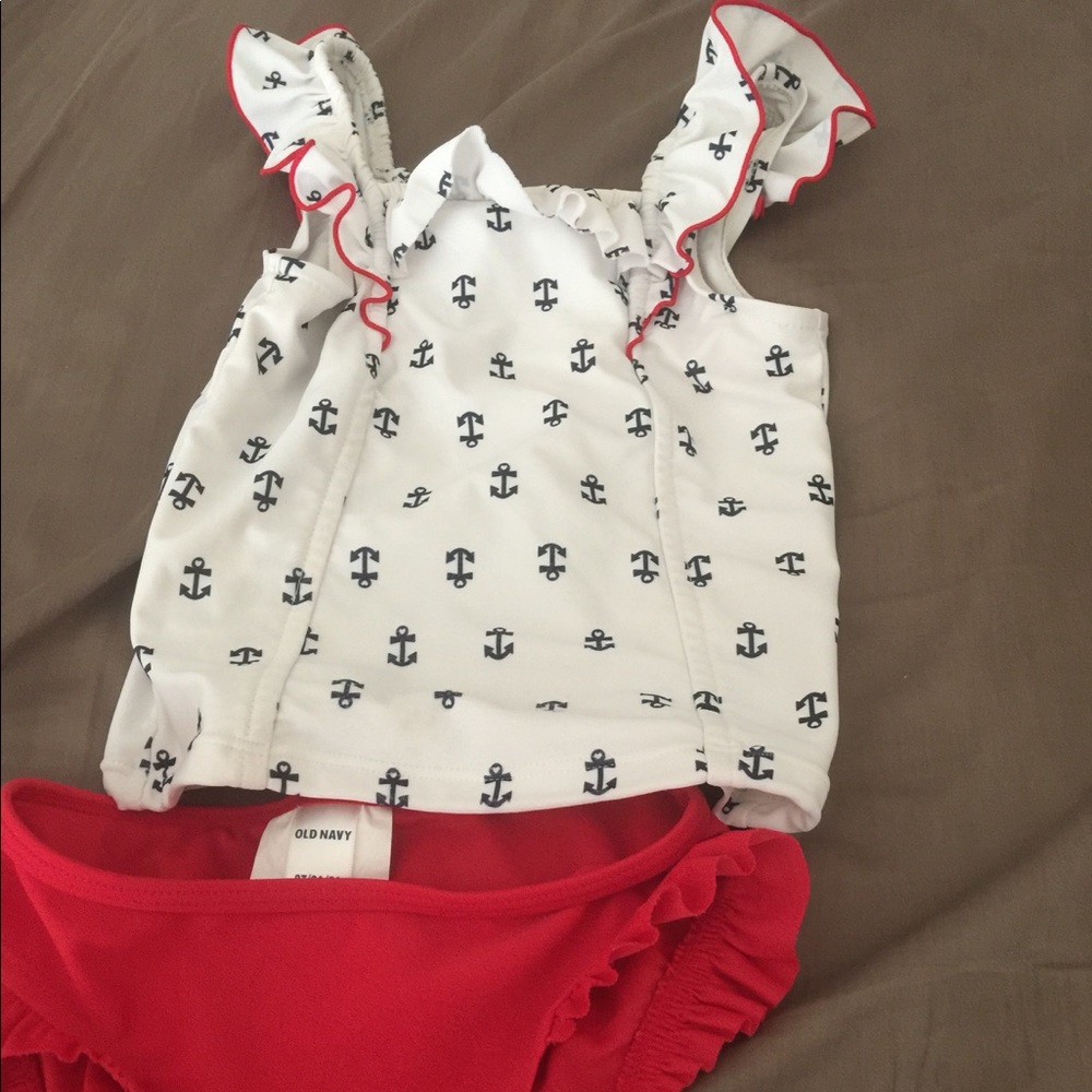 Nautical toddler bathing suit!