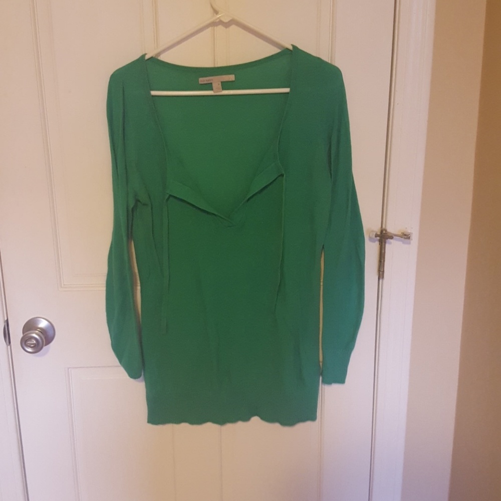 Slouchy teal summer sweater!