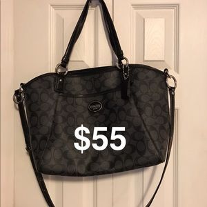Coach leather handbag