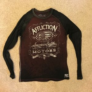 Men's long sleeve T shirt