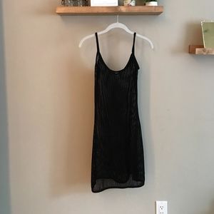 Black Mesh Cover Up Dress