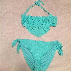 Target teal bikini set
