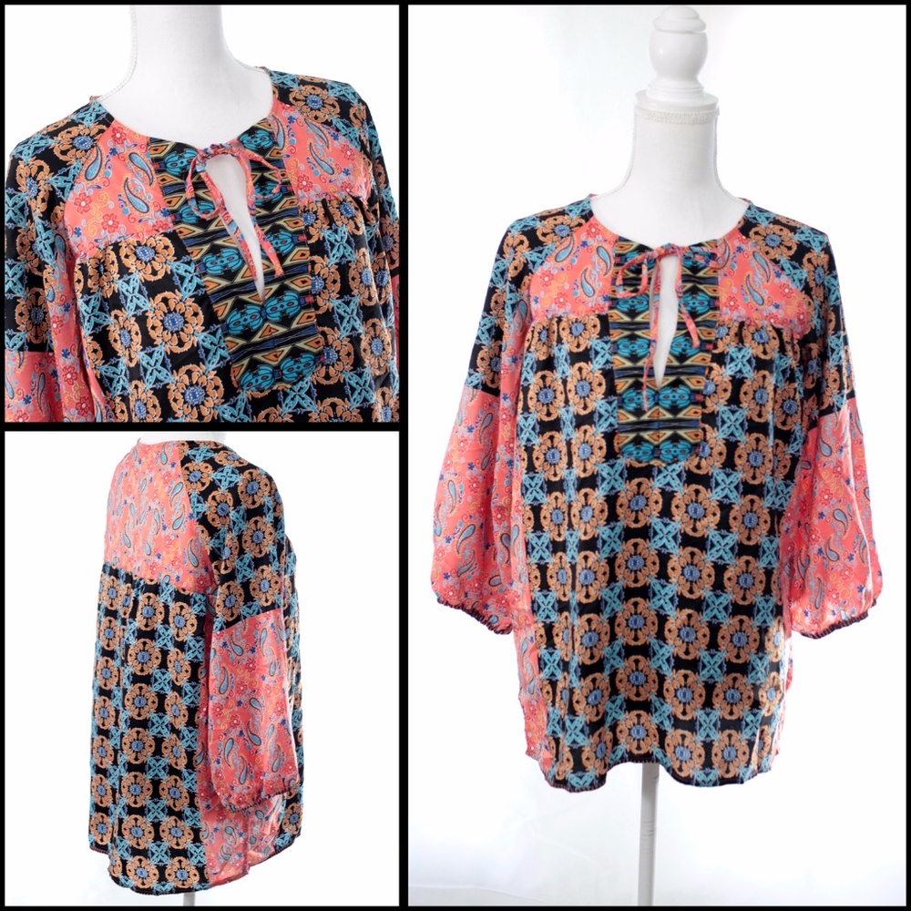 Stradivorius Boho Peasant Gypsy Top