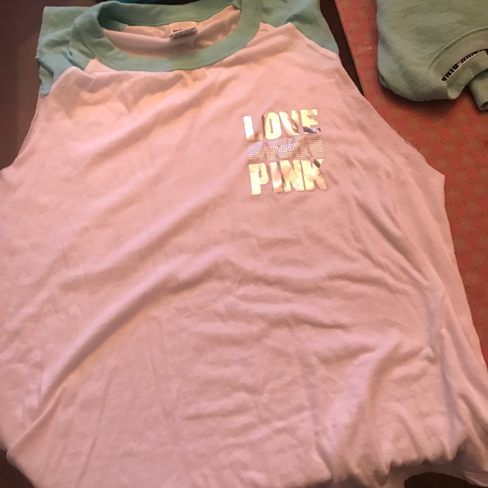 Pink tank/ muscle shirt