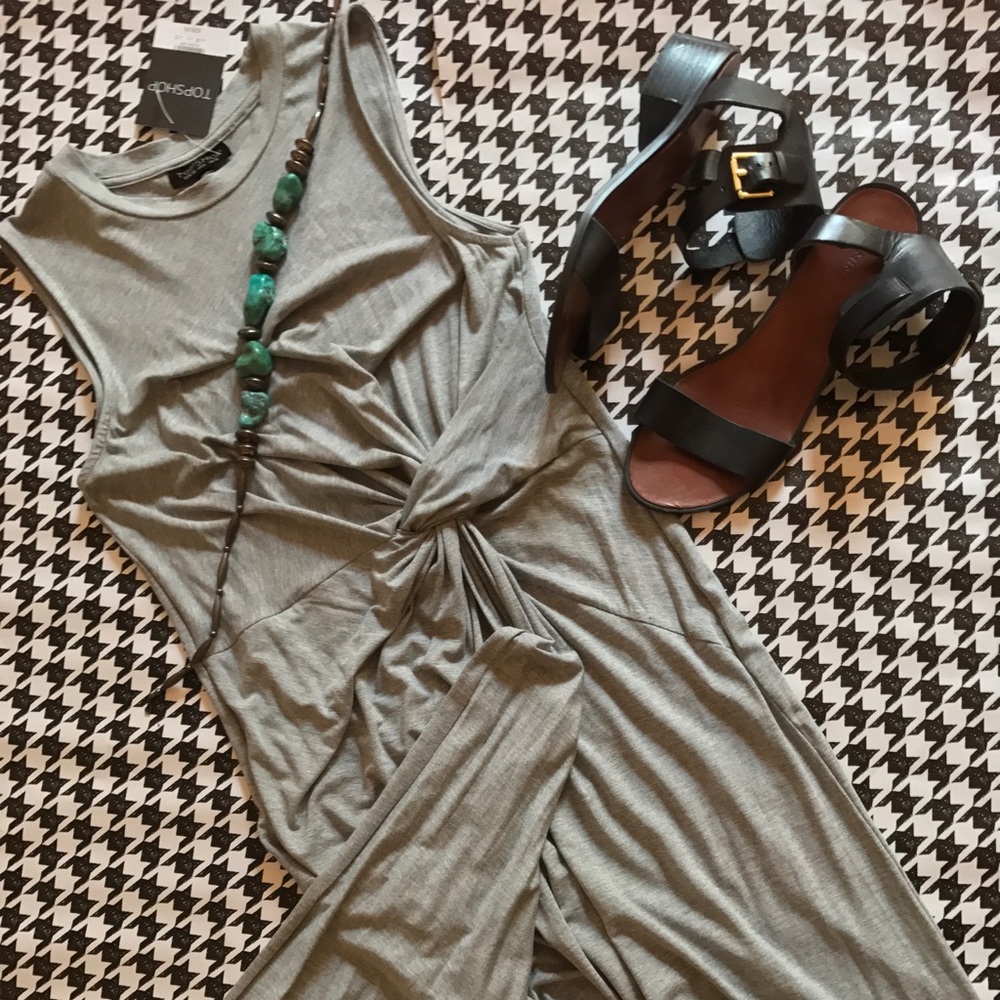 Tops Shop Gray Twist Dress