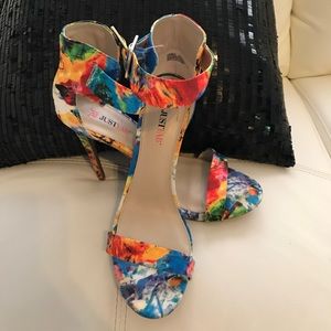 Bright splash heels
